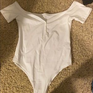 Off the shoulder body suit